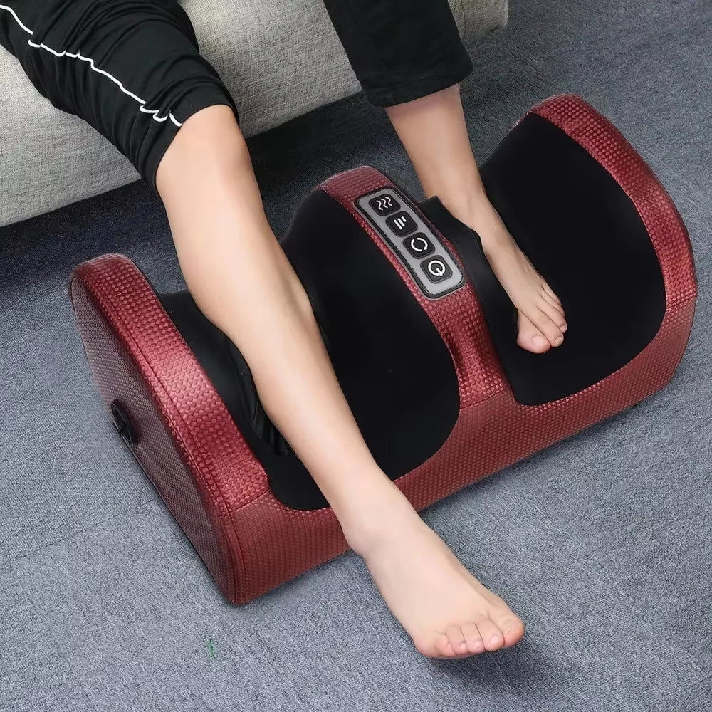 Infrared Heating Foot Massager Rolling Shiatsu Calf Health Care Therapy Deep Tissue Muscles Relieve Fatigue Vibrator Machin