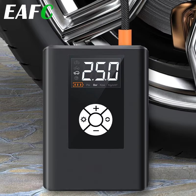 4000Mah Mini Car Air Compressor 150PSI Electric Wireless/Wired Portable Tire Inflator Pump for Motorcycle Bicycle Car Tyre Balls